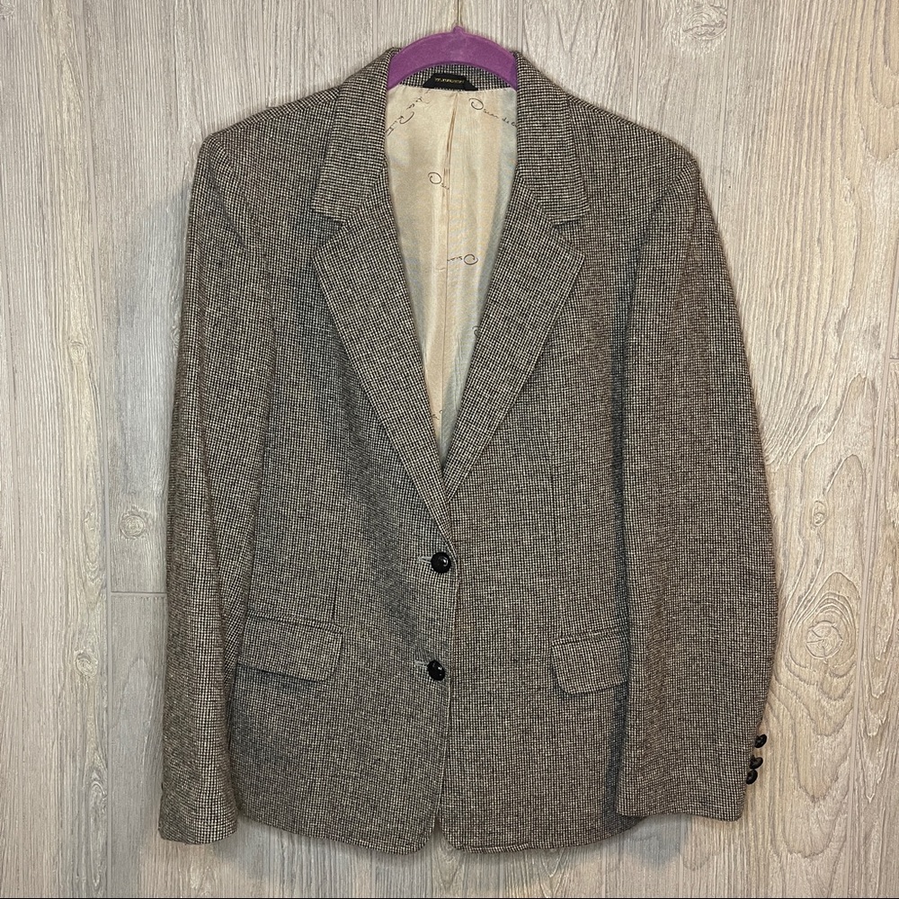 Vintage Oscar de La Renta wool tweed blazer women’s 11/12